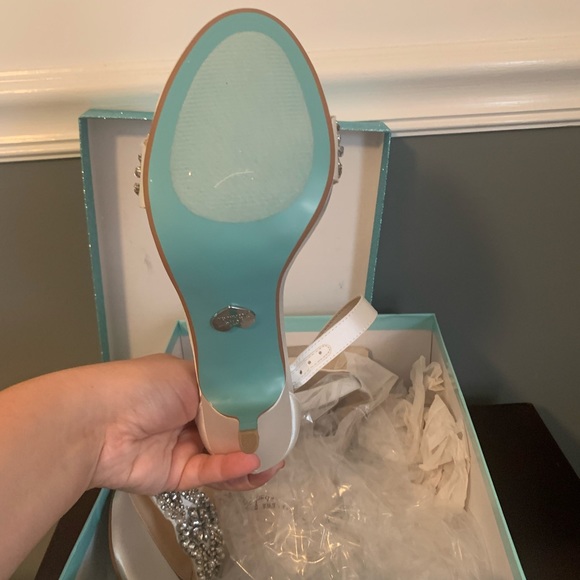 Bridal shoes- Blue by Betsey Johnson - Picture 2 of 4